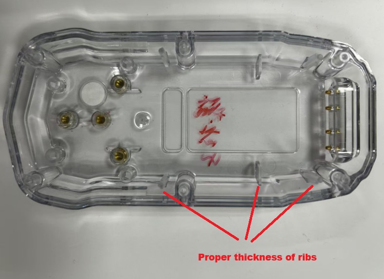 proper thickness of ribs